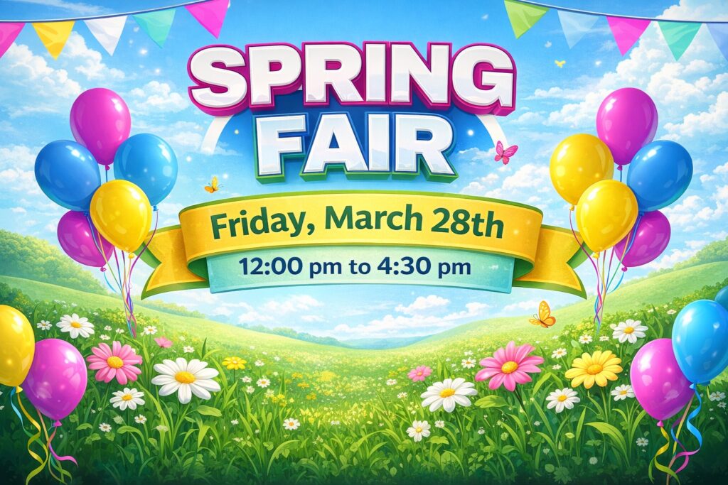 Spring Fair Rescheduled – New Date: March 28th! spring fair rescheduled
